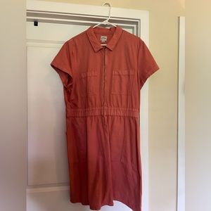 J.Crew Zip Front Chino Dress